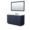 Custom image for Dark Blue with Brushed Nickel Trim / Giotto Quartz / 58