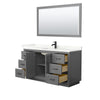 Custom image for Dark Gray with Matte Black Trim / Giotto Quartz / 58