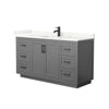 Custom image for Dark Gray with Matte Black Trim / Giotto Quartz / No Mirror