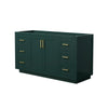 Custom image for Green with Brushed Gold Trim / No Mirror