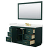Custom image for Green with Brushed Gold Trim / White Quartz / 58