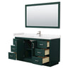 Custom image for Green with Brushed Nickel Trim / Carrara Cultured Marble / 58