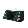 Custom image for Green with Brushed Nickel Trim / Giotto Quartz / No Mirror