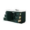 Custom image for Green with Brushed Nickel Trim / Giotto Quartz / No Mirror