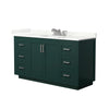 Custom image for Green with Brushed Nickel Trim / Giotto Quartz / No Mirror