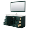 Custom image for Green with Brushed Nickel Trim / White Quartz / 58