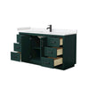 Custom image for Green with Matte Black Trim / Carrara Cultured Marble / No Mirror