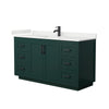 Custom image for Green with Matte Black Trim / White Quartz / No Mirror