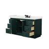 Custom image for Green with Matte Black Trim / White Quartz / No Mirror