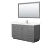 Custom image for Dark Gray with Brushed Nickel Trim / Giotto Quartz / 58