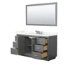 Custom image for Dark Gray with Brushed Nickel Trim / Giotto Quartz / 58