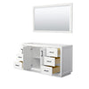 Custom image for White with Matte Black Trim / 58