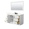Custom image for White with Matte Black Trim / Giotto Quartz / 58