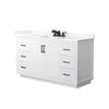 Custom image for White with Matte Black Trim / Giotto Quartz / No Mirror
