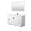 Custom image for White with Matte Black Trim / White Quartz / 58