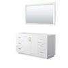 Custom image for White with Brushed Gold Trim / 58