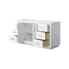 Custom image for White with Brushed Nickel Trim / No Mirror