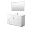 Custom image for White with Brushed Nickel Trim / Giotto Quartz / 58