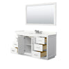 Custom image for White with Brushed Nickel Trim / Giotto Quartz / 58