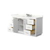Custom image for White with Brushed Nickel Trim / Giotto Quartz / No Mirror