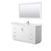 Custom image for White with Brushed Nickel Trim / White Quartz / 58