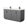 Custom image for Dark Gray with Matte Black Trim / Giotto Quartz / No Mirror