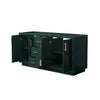 Custom image for Green with Brushed Gold Trim / No Mirror