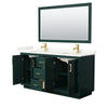 Custom image for Green with Brushed Gold Trim / Giotto Quartz / 58