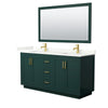 Custom image for Green with Brushed Gold Trim / Giotto Quartz / 58