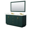 Custom image for Green with Brushed Gold Trim / Giotto Quartz / 58