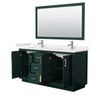 Custom image for Green with Brushed Nickel Trim / White Quartz / 58