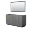 Custom image for Dark Gray with Brushed Gold Trim / 58