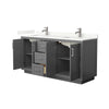 Custom image for Dark Gray with Brushed Nickel Trim / Giotto Quartz / No Mirror
