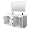 Custom image for White with Matte Black Trim / White Quartz / 58