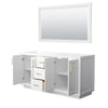 Custom image for White with Brushed Gold Trim / 58