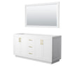 Custom image for White with Brushed Gold Trim / 58