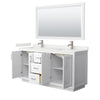 Custom image for White with Brushed Nickel Trim / White Quartz / 58