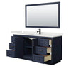 Custom image for Dark Blue with Matte Black Trim / White Quartz / 58