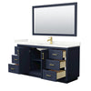 Custom image for Dark Blue with Brushed Gold Trim / Giotto Quartz / 58