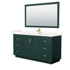 Custom image for Green with Brushed Gold Trim / Giotto Quartz / 58