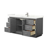 Custom image for Dark Gray with Brushed Nickel Trim / Giotto Quartz / No Mirror