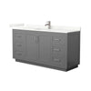 Custom image for Dark Gray with Brushed Nickel Trim / Giotto Quartz / No Mirror