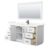 Custom image for White with Matte Black Trim / Giotto Quartz / 58