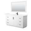 Custom image for White with Matte Black Trim / Giotto Quartz / 58