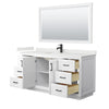 Custom image for White with Matte Black Trim / White Quartz / 58