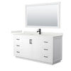 Custom image for White with Matte Black Trim / White Quartz / 58