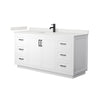 Custom image for White with Matte Black Trim / White Quartz / No Mirror