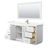 Custom image for White with Brushed Nickel Trim / Giotto Quartz / 58