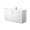 Custom image for White with Brushed Nickel Trim / Giotto Quartz / No Mirror