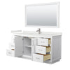 Custom image for White with Brushed Nickel Trim / White Quartz / 58